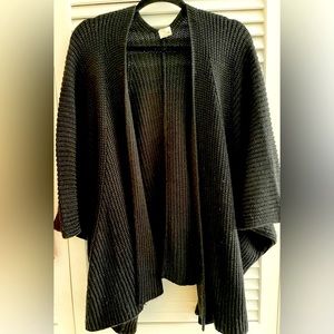 Akemi + Kin for Anthropologie Black Sweater/Cape